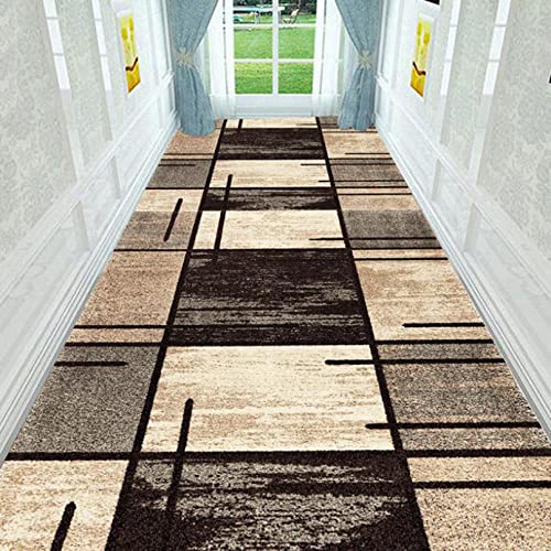 AZMANI Extra Langer Flurläufer-Teppich, moderner Durchgangsläufer-Teppich für Flur, waschbarer, Rutschfester Teppich für Haustür/Eingänge/Büro-Teppich, Läufer, Langer Teppich, 0,8 m x 3 m von AZMANI