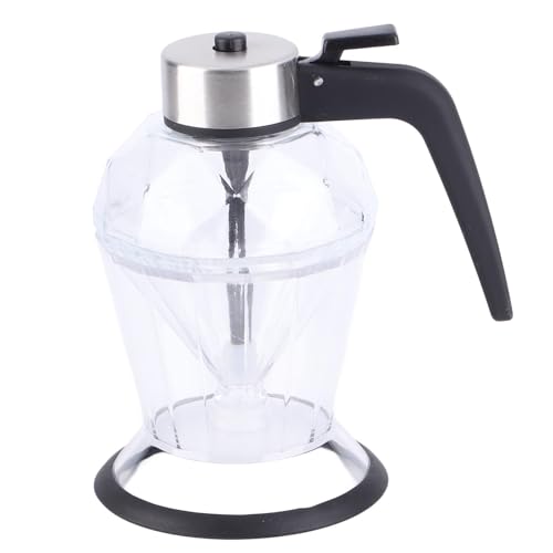 AZMUDE Sirupspender, 200 ml, tragbarer Honigflaschen-Presstyp, transparenter Glasölspender für Sojasauce von AZMUDE