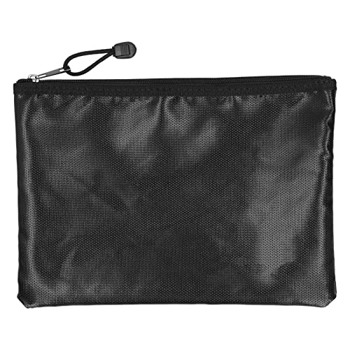 Aktentasche, wasserdicht, A4-Dokumententasche, feuerfeste Tasche, Geldtasche, multifunktionale wasserdichte sichere Aufbewahrungstasche mit Reißverschluss, Geldtasche (Large size 34 * 25 * 3.5cm) von AZMUDE