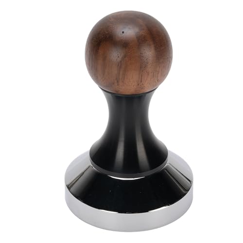 Coffee Tamper Walnut Handle Professional Espresso Press Tool Stainless Steel Base for Baristas and Home Brewers (51mm/2.01in) von AZMUDE