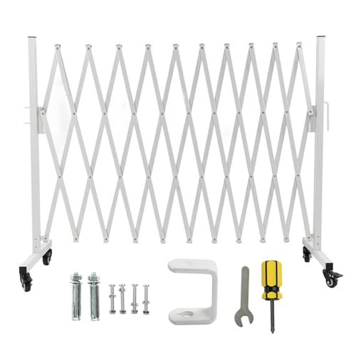 Metall-Ausziehbares Absperrgitter – Klappbare, Mobile Sicherheitsbarriere für Einfahrten – Flexibler, ausziehbarer Zaun (330 cm) von AZMUDE