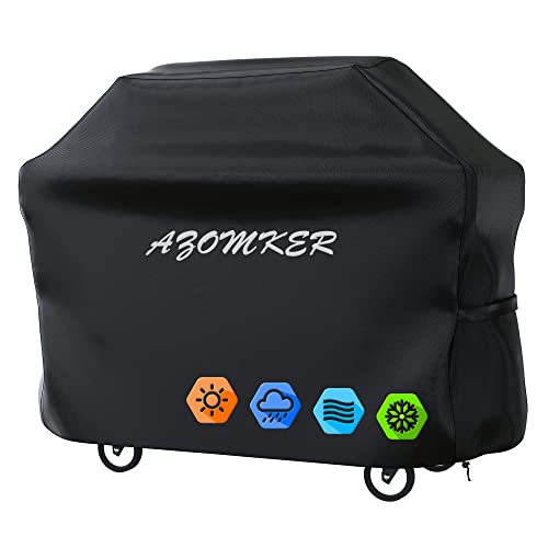 Grillabdeckung Wetterfest,Grill Abdeckung,Abdeckung Grill,Grill Abdeckhaube,Reißfest & wasserdicht mit UV-Schutz,für Brinkmann,Char Broil,Weber und Jenn Air (145 x61 x117CM) von AZOMKER