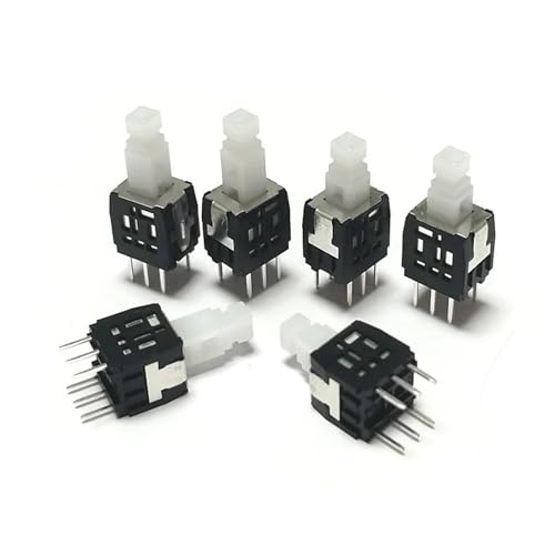AZOOB 10pcs SPPH420100 Mixer Button with Lock Push Switch 6 feet 8.5 * 6.5mm ERTEYIN von AZOOB