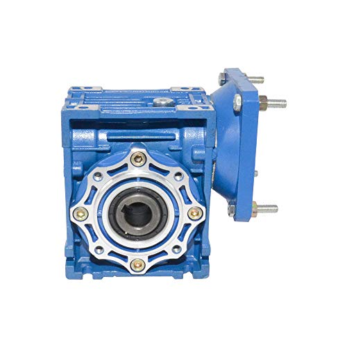 AZSSMUK Schneckengetriebe mit Verhältnis 1/5/7.5/10/15/20/25/30/40/50/60/80/100 für elektrische Tür Mini Kranzug, NMRV 040, Ratio 100 von AZSSMUK