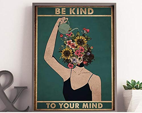 AZSTEEL Be Kind to Your Mind Poster | Poster No Frame Board for Office Decor, Best Gift for Family and Your Friends 11.7 * 16.5 Inch von AZSTEEL