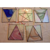 5 Element Barock Buntglas Sonnenfänger Set von AZStainedGlassLLC