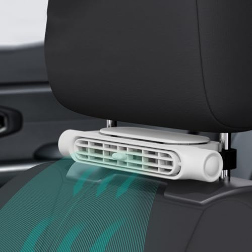 AZURAOKEY Autositzkühlungslüfter, 2025 neuer tragbarer Neck -Sitzlüfterbatterie 3000 -mAh -Autositzventilat von AZURAOKEY