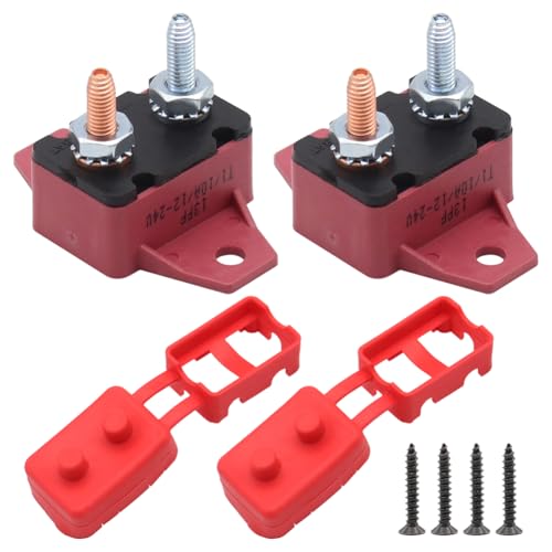 AZURAOKEY DC 12V - 24 V -Leistungsschalter Elektrikumbruch mit Schrauben und Abdeckungen Mini -Leistungsschalter wasserdichte automatische Reset -Leistungsschalter for Autos Boote -10A 2 PCs AZURAOKEY DC 12V - 24 V -Leistungsschalter Elektrikumbruch mit Schrauben und Abdeckungen Mini -Leistungsschalter wasserdichte automatische Reset -Leistungsschalter for Autos Boote -10A 2 PCs von AZURAOKEY