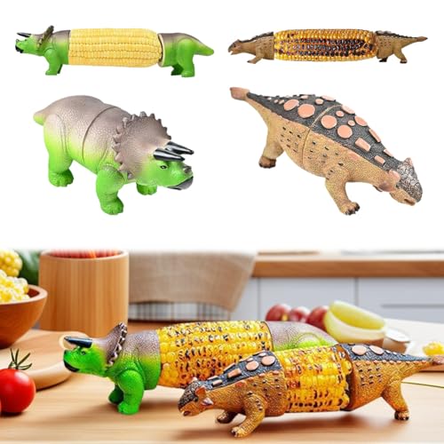AZURAOKEY Dinosauriermais -Cob -Halter, Maishalter for Kinder und Erwachsene, einzigartiger Dinosaurier Edelstahl Mais auf den Cob -Spieße for Grills, Partys, Familiengerichte, wiederverwendbar und le AZURAOKEY Dinosauriermais -Cob -Halter, Maishalter for Kinder und Erwachsene, einzigartiger Dinosaurier Edelstahl Mais auf den Cob -Spieße for Grills, Partys, Familiengerichte, wiederverwendbar und le von AZURAOKEY