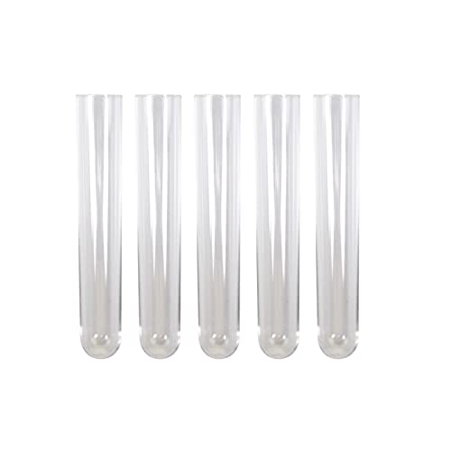 AZURAOKEY Reagenzgläser – 25 x 150 mm Röhrchen for Proben, 5 Stück, transparentes Reagenzglas for Harzform von AZURAOKEY