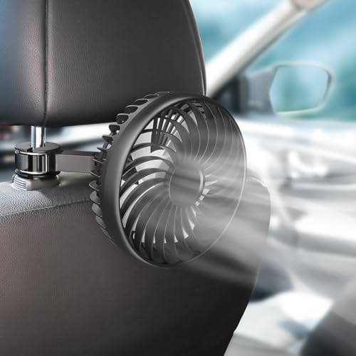 AZURAOKEY USB angetriebene Autokühlungslüfter - 360 ° Rotatierbarer Rücksitzlüfter mit 3 Geschwindigkeiten, Kühllüfungslüfter Rücksitz mit 360 Grad einstellbarer Clip for Limousinen -SUV -LKW -Van AZURAOKEY USB angetriebene Autokühlungslüfter - 360 ° Rotatierbarer Rücksitzlüfter mit 3 Geschwindigkeiten, Kühllüfungslüfter Rücksitz mit 360 Grad einstellbarer Clip for Limousinen -SUV -LKW -Van von AZURAOKEY