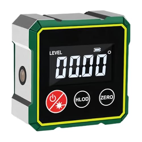 LCD Digital-Wasserwaage & Inklinometer mit Hintergrundbeleuchtung – Präziser Winkelmesser & Gehrungswinkel for Kappsäge, Automobilbereich, Bauwesen & Heimwerkerprojekte von AZURAOKEY