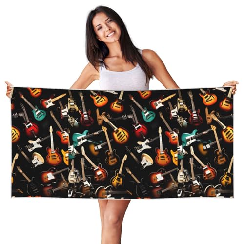 AZXMGOP Guitars-standard-scale-2_00x Print Beach Lightweight Towel Quick Dry Oversized Towel for Adults for Travel and Pool von AZXMGOP