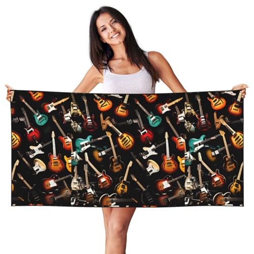 AZXMGOP Guitars-standard-scale-2_00x Print Beach Lightweight Towel Quick Dry Oversized Towel for Adults for Travel and Pool von AZXMGOP