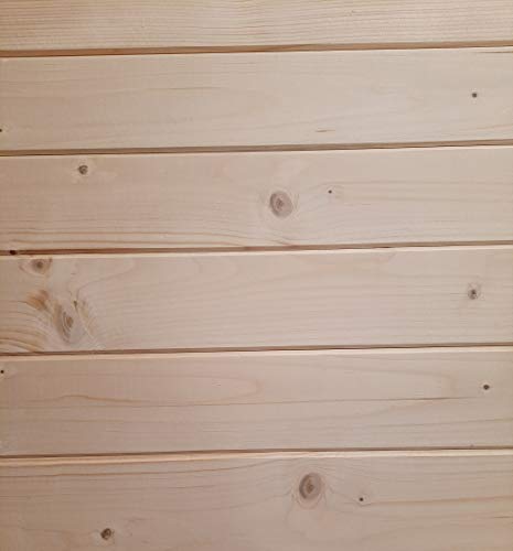 AZZAP Profilbretter Profilholz Fassadenprofil Fasebretter 11x90mm Länge:100cm Holz 20 St. von AZZAP