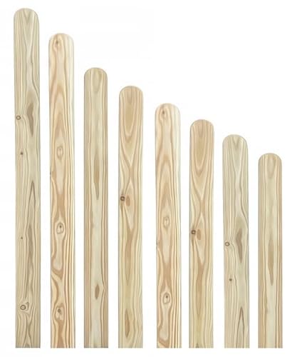 Lärche Zaunlatten 90x20mm Lärchenholz Holzzaun Holz Zaun Brett Zaunbrett Gartenzaun Lärchenbrett 50-150cm (10, 110cm) von AZZAP