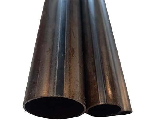 AZZAP Stahlrohr Hohlprofil 1mm stark, Schwarz, Rundrohr, Konstruktionsrohr, Außendurchmesser 27mm, Länge 0,2m von AZZAP