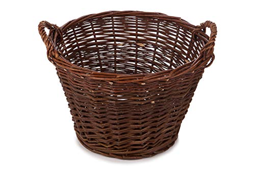 Weidenkorb Korb Holzkorb Kartoffelkorb Kaminholzkorb Obstkorb Kiepe Erntekorb 40cm von AZZAP