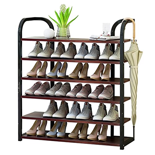 AZZAZETES Schuhregal Eingangsporschschuh Rack 6-Layer Haushaltsregalschuhschrank sparen Raum zu Hause Schuhablagen von AZZAZETES