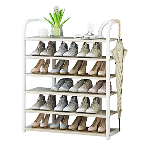 AZZAZETES Schuhregal Eingangsporschschuh Rack 6-Layer Haushaltsregalschuhschrank sparen Raum zu Hause Schuhablagen von AZZAZETES