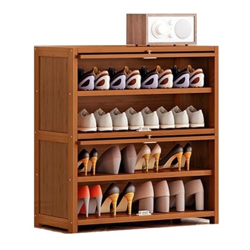 AZZAZETES Schuhregal Freistehender Schuhaufbewahrungs-Organizer for den Eingangsbereich, großer Bambus-Schuhschrank mit Klapptür, moderner Schuhaufbewahrungsschrank Schuhablagen AZZAZETES Schuhregal Freistehender Schuhaufbewahrungs-Organizer for den Eingangsbereich, großer Bambus-Schuhschrank mit Klapptür, moderner Schuhaufbewahrungsschrank Schuhablagen von AZZAZETES