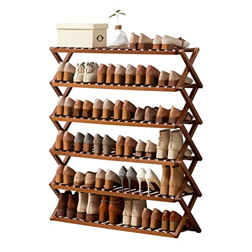 AZZAZETES Schuhregal Korridor Einfaches zusammenklappbares Schuhregal Tragbares mehrschichtiges for das Schlafzimmer im Innenbereich Schuhablagen von AZZAZETES