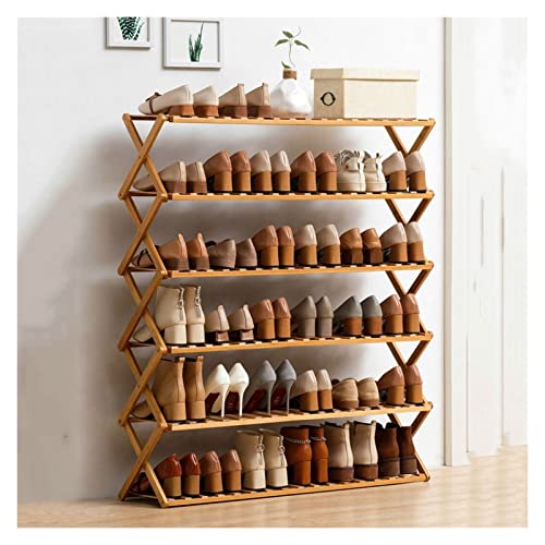 AZZAZETES Schuhregal Korridor Einfaches zusammenklappbares Schuhregal Tragbares mehrschichtiges for das Schlafzimmer im Innenbereich Schuhablagen von AZZAZETES