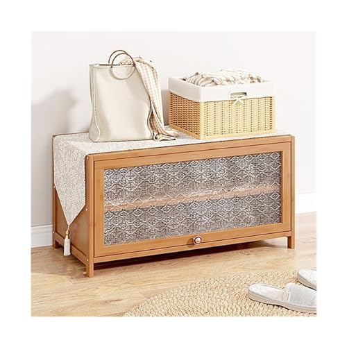 AZZAZETES Schuhregal Mehrschichtiger Bambus-Schuhschrank mit hochklappbaren Türen, freistehender, Verstellbarer Schuhregal-Organizer for Flure, Schlafzimmer, Eingangsbereiche Schuhablagen AZZAZETES Schuhregal Mehrschichtiger Bambus-Schuhschrank mit hochklappbaren Türen, freistehender, Verstellbarer Schuhregal-Organizer for Flure, Schlafzimmer, Eingangsbereiche Schuhablagen von AZZAZETES