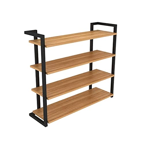 AZZAZETES Schuhregal Metallschuh Rack 4-Lagen Einfache Schuhständer Multifunktionsfunktion kann 12 Paare Schuhe Eingang Wohnzimmer Schlafzimmer aufnehmen Schuhablagen von AZZAZETES