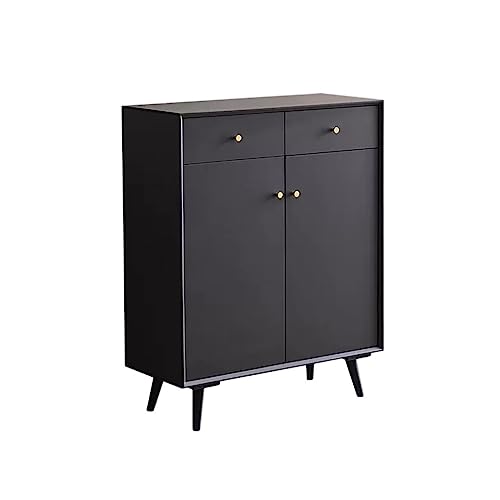 AZZAZETES Schuhschrank Moderner nordischer Schuhschrank for Zuhause, Massivholz, Veranda-Schrank, Flurschrank, großes Fassungsvermögen, Spind, Balkon, Vitrine Schuhregal von AZZAZETES