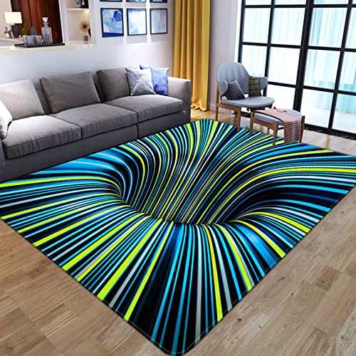 AZZRRO 3D rutschfeste Schmutzfangmatte Teppich, 160x160cm Türmatte optische Täuschung Fußmatte Bodenmatte für Innen- und Schützen Außen Küchenboden Flur Wohnkultur von AZZRRO