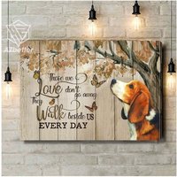 Beagle Hund Wandkunst, Die Wir Lieben Don't Go Away, Home Wand-Dekor, Geschenk Für Beagle-Liebhaber, Beagle-Hunde-Denkmal, Mama Leinwand von AZbetter