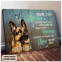 Deutscher Schäferhund Wandkunst, Hund Home Wand-Dekor, Leinwand Geschenk, Gemälde von AZbetter