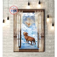 Leinwand To The Beautiful World - Dackel Und Jesus | Liebhaber Geschenk, Wandkunst, Wall Art Print, Gott, Christian von AZbetter