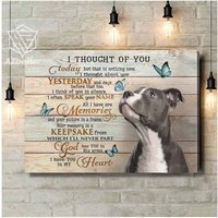 Pitbull Wandkunst, Hund Haus Wanddekor, Geschenk, Dekor, Wohnkultur Leinwand, Hundeliebhaber Geschenk von AZbetter