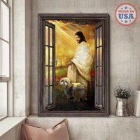 Shih Tzu Leinwand Go To Beautiful World With Jesus Leinwand, Hund Und Gott Kunst, Wand Kunst Dekor von AZbetter