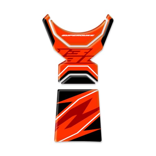 Tankschutz aus Harz, 3D, kompatibel mit KTM 1390 Super Duke R 2024 On GP-1091 (Orange) von AZgraphishop