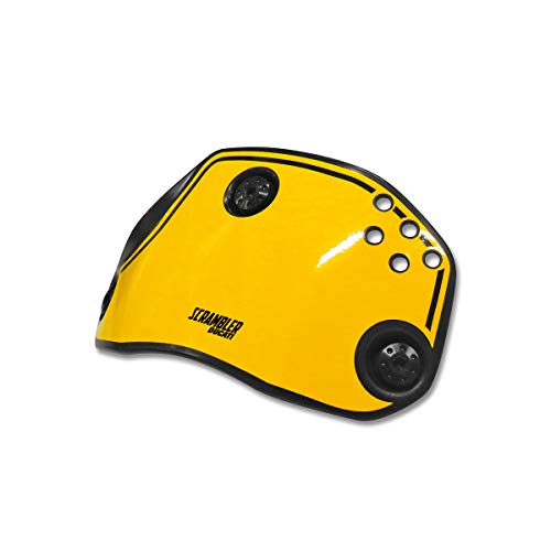 WINDSCREEN PROTECTION STICKER, KOMPATIBEL MIT DUCATI SCRAMBLER (CUPS-011 (YELLOW STYLE)) von AZgraphishop