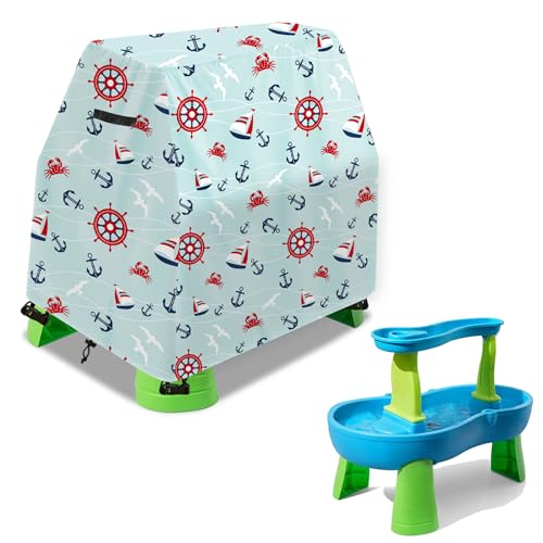 Aacabo Kinder-Wassertisch-Abdeckung, passend für Step2 Regenduschen, Spritzteich, Wassertisch, wasserdicht, staubdicht, UV-Schutz, Outdoor-Spielzeug-Abdeckung von Aacabo