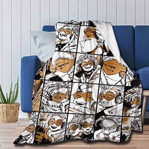 My Hero Academia Collage Anime Hawks - Manga-Fleece-Überwurfdecke, flauschig warme Überwürfe für Winterbettwäsche, Couch und Plüschhaus-Dekoration, Geschenkidee, (L 203,2 x 152,4 cm) von caimizogojocrz