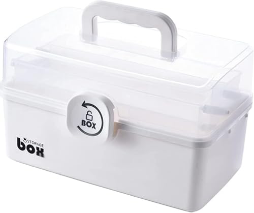 Aaliyahh Hausapotheke Box,Dreilagig Medizinschrank Portable Medikamentenbox Erste Hilfe Kasten Aufbewahrungskoffer Multifunktionaler Medizinkoffer Erste-Hilfe-Kit Für Medikamente Zu Hause（31cm） von Aaliyahh