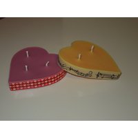 Große Herzförmige Kerzen Große Herzförmige Kerzen von AandACandlesAndCraft