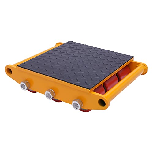 15T Maschinerie Beweger Schwere Maschine Dolly Ausrüstung Rollschuhe 9 Rollen, Kann für Logistik, Baustellen, Supermärkten, Einkaufszentren, Gelb 15T Maschinerie Beweger Schwere Maschine Dolly Ausrüstung Rollschuhe 9 Rollen, Kann für Logistik, Baustellen, Supermärkten, Einkaufszentren, Gelb von Aangeebone