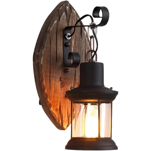 Aangeebone Retro Industriell Wandlampe Vintage Außen Garten Beleuchtung Rustikal Licht E27 für Restaurant Schlafzimmer Dekorieren von Aangeebone