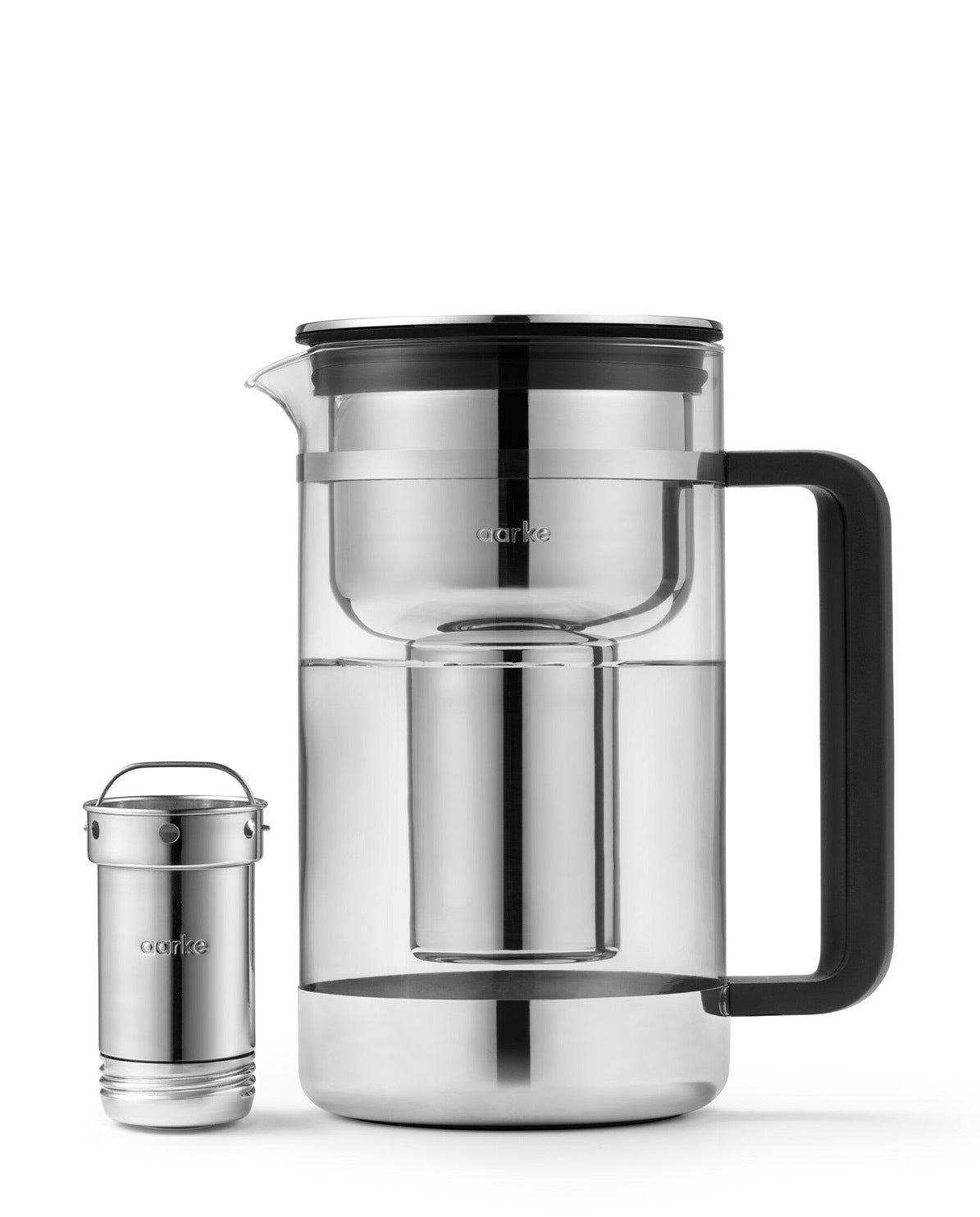 Aarke Purifier Wasserfilter Kanne aus Glas Large 2,8 Liter von Aarke