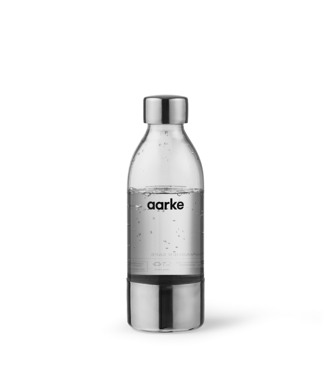 Aarke Small PET Water Bottle - Polished Steel von Aarke