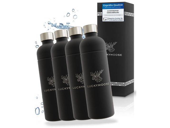 Luckymoose Wassersprudler Flasche Infinity, (für Aarke Carbonator 3, Phlips GoZero & Brita SodaOne), Spülmaschinenfest & ohne Ablaufdatum, schwarz von Aarke