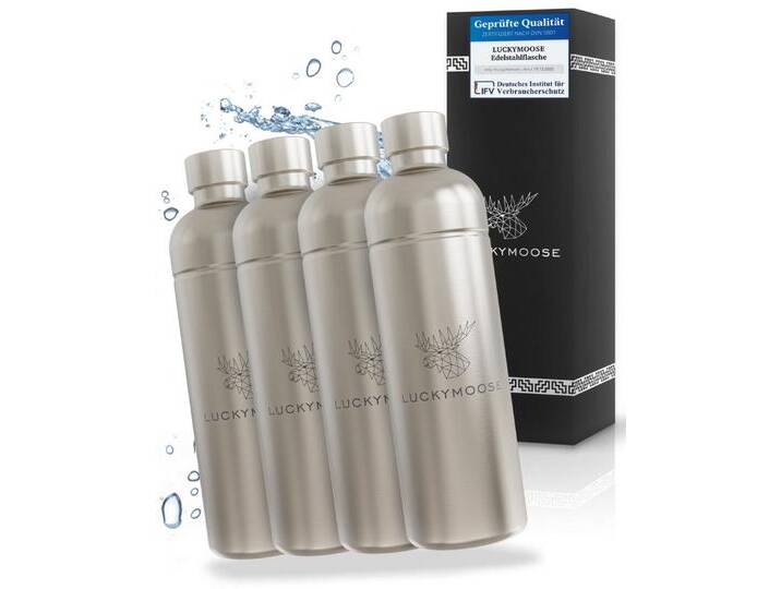 Luckymoose Wassersprudler Flasche Infinity, (für Aarke Carbonator 3, Phlips GoZero & Brita SodaOne), Spülmaschinenfest & ohne Ablaufdatum von Aarke