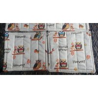 Becher Teppiche-Eule Untersetzer-Handgemachte Eule Teppiche-Herbst Untersetzer-Herbst Dekor-Reversible Teppiche-Quilted Untersetzer Becher Teppiche-Eule Untersetzer-Handgemachte Eule Teppiche-Herbst Untersetzer-Herbst Dekor-Reversible Teppiche-Quilted Untersetzer von AaronsAtticFinds