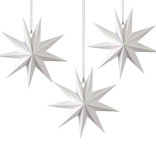 Aartner Papierlaternen, Sterne, Weihnachtsdecke, Papierdekoration, hängend, 3 Park-Schneeflocken, Sterne, Papier-Hängelampe, Lampenschirm, Hochzeit, Geburtstag, Weihnachten, Zuhause Aartner Papierlaternen, Sterne, Weihnachtsdecke, Papierdekoration, hängend, 3 Park-Schneeflocken, Sterne, Papier-Hängelampe, Lampenschirm, Hochzeit, Geburtstag, Weihnachten, Zuhause von Aartner